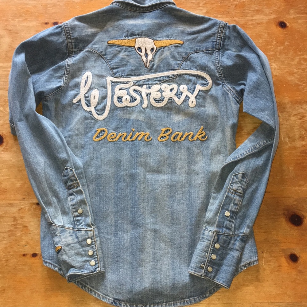Denim Western shirt junior small
